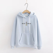 Load image into Gallery viewer, Merry Pretty Women’s Cartoon Buck Embroidery Hoodies Sweatshirts With Bow On Hood 2019 Winter Plus Velvet Hooded Pullovers