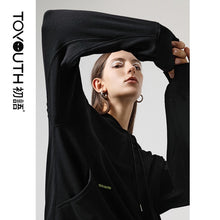 Load image into Gallery viewer, 2020 Toyouth Spring Fashion Hooded Tracksuits For Women Long Sweatshirts Loose Embroidery Korean Hoodie With Pocket For Female