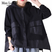 Load image into Gallery viewer, Max LuLu 2020 Spring Fashion Ladies Loose Hooded Hoodies Womens Casual Patchwork Sweatshirts Punk Style Female Clothes Plus Size