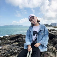 Load image into Gallery viewer, 2019 Rushed Cotton Full Jacket Jaquetas Feminino Jaqueta Feminina Inverno Spring Women's New Baggy Light Jeans Students Jacket