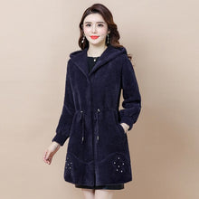 Load image into Gallery viewer, E Women Coat Fashion Jacket for Slim Outerwea Black Long Sleeve Zipper Turn-down Collar Short Coat Slim Fit 2020