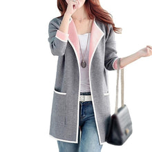 Load image into Gallery viewer, 5XL Autumn Winter Jacket Women Coats 2019 Plus Size Knitted Cardigan Jackets Female Outerwear Casual Pocket Coat Jaqueta Mujer