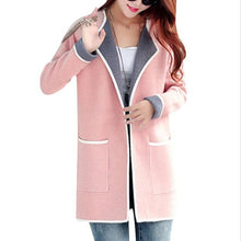 Load image into Gallery viewer, 5XL Autumn Winter Jacket Women Coats 2019 Plus Size Knitted Cardigan Jackets Female Outerwear Casual Pocket Coat Jaqueta Mujer