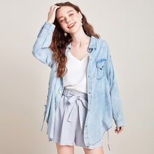 Load image into Gallery viewer, ARTKA 2020 Spring New Women Denim Jacket Fashion Retro Washed Denim Coat Long Sleeve Denim Shirt Jeans Jacket Women WN25001C