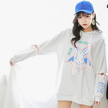Load image into Gallery viewer, Merry Pretty 2020 Harajuku Cute Lolita Women Sweatshirt Rabbit Pentacle Print Lace Up Hoodies Loose Tracksuit Pullovers Female