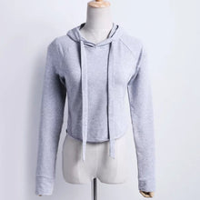 Load image into Gallery viewer, Women Brand Streetwear Sexy Short Style Hoodies Long Sleeve Sweatshirts Element personalized Tops Cotton Pullover