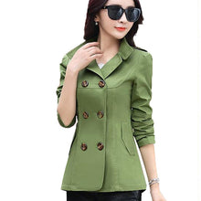 Load image into Gallery viewer, Women Jackets Coats 2019 New Autumn Slim Woman Casual Plus Size Double Breasted Blasers Chaquetas Mujer Casaco Jaqueta Feminina