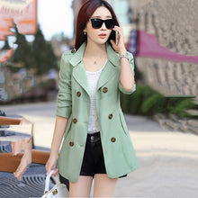 Load image into Gallery viewer, Women Jackets Coats 2019 New Autumn Slim Woman Casual Plus Size Double Breasted Blasers Chaquetas Mujer Casaco Jaqueta Feminina