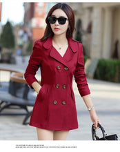 Load image into Gallery viewer, Women Jackets Coats 2019 New Autumn Slim Woman Casual Plus Size Double Breasted Blasers Chaquetas Mujer Casaco Jaqueta Feminina