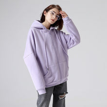 Load image into Gallery viewer, Toyouth Fashion Purple Color Long Sleeve Hooded Jackets For Women Autumn Basic Outerwear Coats
