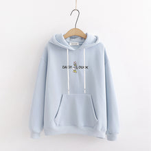 Load image into Gallery viewer, Merry Pretty Women’s Cartoon Buck Embroidery Hoodies Sweatshirts With Bow On Hood 2019 Winter Plus Velvet Hooded Pullovers
