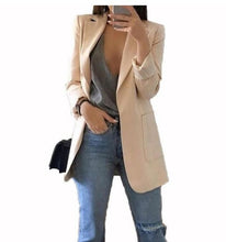Load image into Gallery viewer, Hot 2020 Women Fashion Jacket Female Work Office Solid Pocket Business Casual Suit Coat
