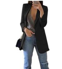 Load image into Gallery viewer, Hot 2020 Women Fashion Jacket Female Work Office Solid Pocket Business Casual Suit Coat
