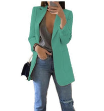 Load image into Gallery viewer, Hot 2020 Women Fashion Jacket Female Work Office Solid Pocket Business Casual Suit Coat
