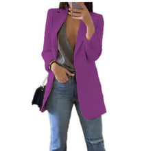 Load image into Gallery viewer, Hot 2020 Women Fashion Jacket Female Work Office Solid Pocket Business Casual Suit Coat

