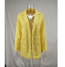 Load image into Gallery viewer, Hot 2020 Women Fashion Jacket Female Work Office Solid Pocket Business Casual Suit Coat
