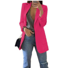 Load image into Gallery viewer, Hot 2020 Women Fashion Jacket Female Work Office Solid Pocket Business Casual Suit Coat

