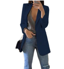 Load image into Gallery viewer, Hot 2020 Women Fashion Jacket Female Work Office Solid Pocket Business Casual Suit Coat
