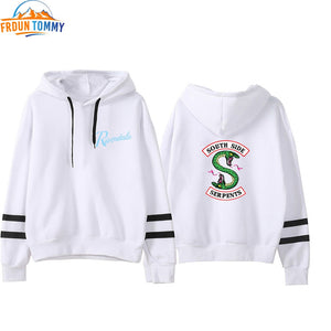 Riverdale print Hooded Sweatshirts South side Serpents Oversized Hoodie Riverdale Women Sleeve Pullover Hoodie casual clothes