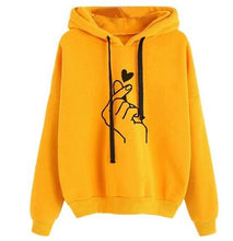 Load image into Gallery viewer, SIL2397 Long Sleeve Spring Autumn a001 Winter Striped Women Sweatshirt And Hoody Ladies Hooded Love Printed Casual
