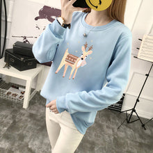 Load image into Gallery viewer, Hooded weatshirt Autumn Crop Top Long Sleeve Sweatshirt Hoodie Letter Print Top Gray  Sweatshirts
