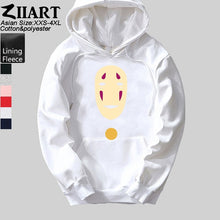 Load image into Gallery viewer, Spirited Away faceless No face man Girls Woman Hoodie Miyazaki Hayao mysterious ghost white Couple Clothes Autumn Winter ZIIART
