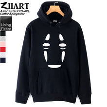 Load image into Gallery viewer, Spirited Away faceless No face man Girls Woman Hoodie Miyazaki Hayao mysterious ghost white Couple Clothes Autumn Winter ZIIART
