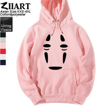 Load image into Gallery viewer, Spirited Away faceless No face man Girls Woman Hoodie Miyazaki Hayao mysterious ghost white Couple Clothes Autumn Winter ZIIART
