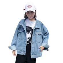 Load image into Gallery viewer, 2019 Rushed Cotton Full Jacket Jaquetas Feminino Jaqueta Feminina Inverno Spring Women&#39;s New Baggy Light Jeans Students Jacket
