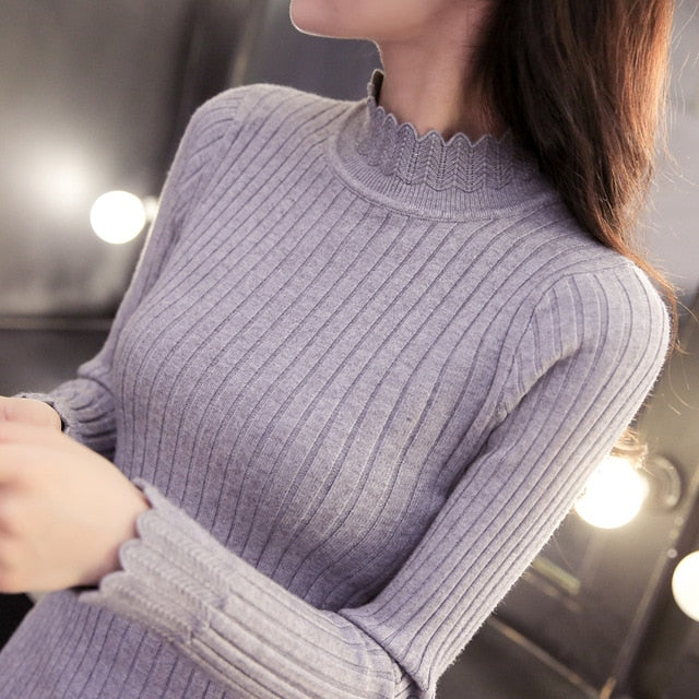 turtleneck sweater thickened