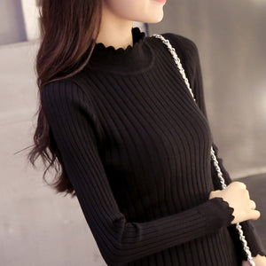 turtleneck sweater thickened