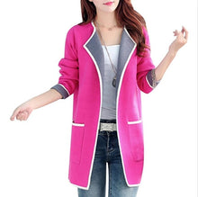 Load image into Gallery viewer, 5XL Autumn Winter Jacket Women Coats 2019 Plus Size Knitted Cardigan Jackets Female Outerwear Casual Pocket Coat Jaqueta Mujer
