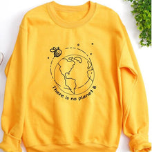 Load image into Gallery viewer, There Is No Planet B Women Sweatshirt Streetwear Hipster Aesthetic Slogan Pullover Kawaii Bees Girl Tumblr Jumpers Dropshipping
