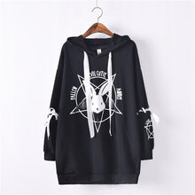 Load image into Gallery viewer, Merry Pretty 2020 Harajuku Cute Lolita Women Sweatshirt Rabbit Pentacle Print Lace Up Hoodies Loose Tracksuit Pullovers Female
