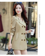 Load image into Gallery viewer, Women Jackets Coats 2019 New Autumn Slim Woman Casual Plus Size Double Breasted Blasers Chaquetas Mujer Casaco Jaqueta Feminina

