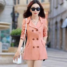Load image into Gallery viewer, Women Jackets Coats 2019 New Autumn Slim Woman Casual Plus Size Double Breasted Blasers Chaquetas Mujer Casaco Jaqueta Feminina
