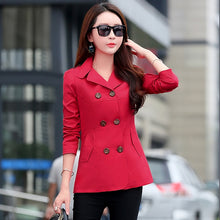 Load image into Gallery viewer, Women Jackets Coats 2019 New Autumn Slim Woman Casual Plus Size Double Breasted Blasers Chaquetas Mujer Casaco Jaqueta Feminina
